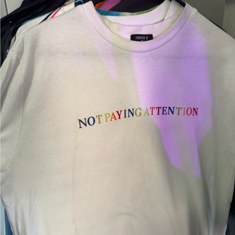 Multicolor Text Tee